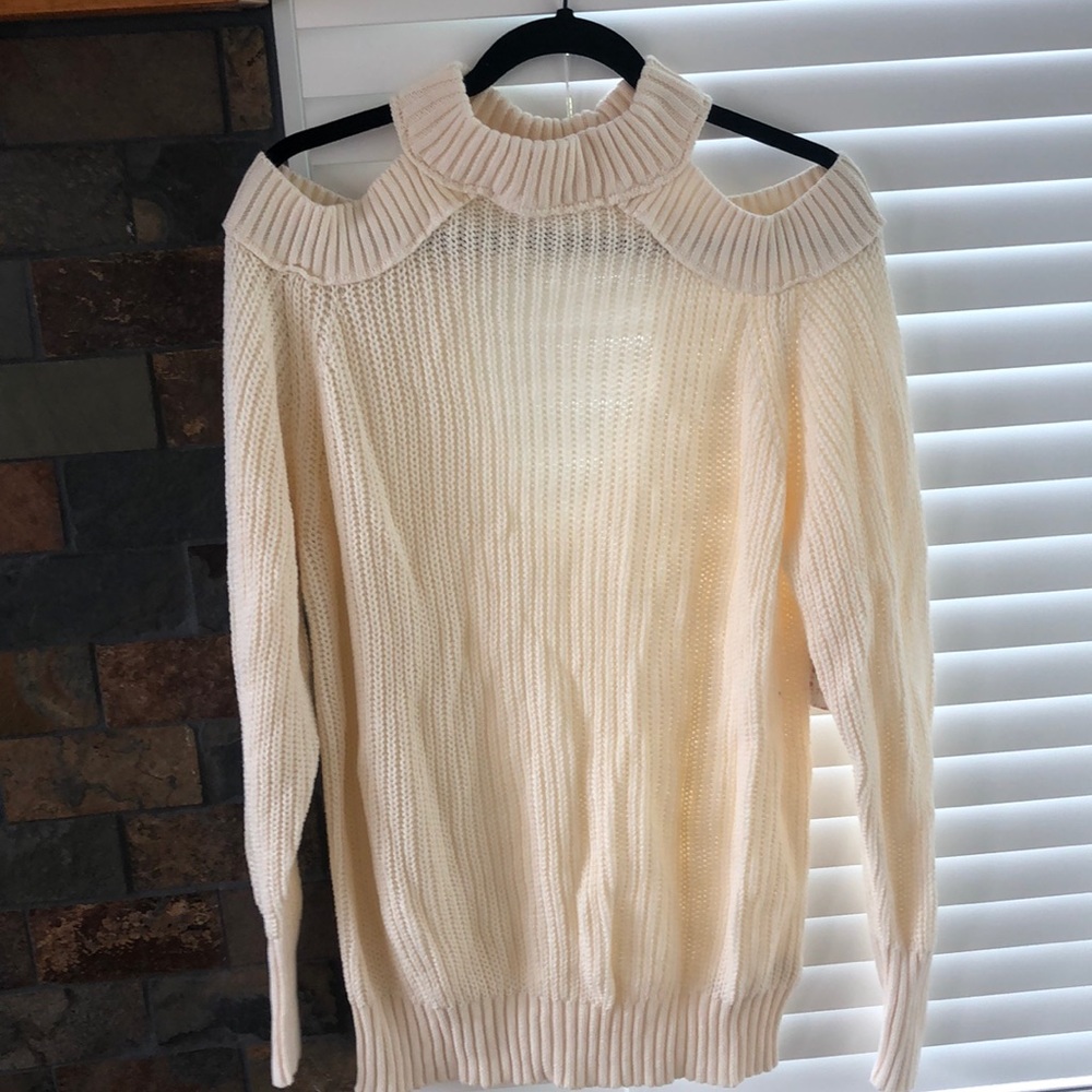 Shoulder Cutout Sweater